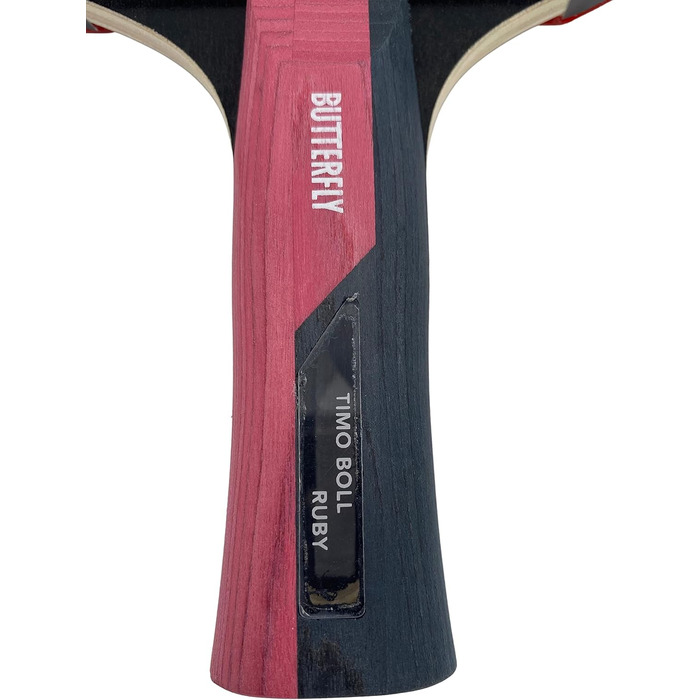Тенісна ракетка Butterfly Timo Boll Black/Ruby Red для настільного тенісу, рубіново-червона
