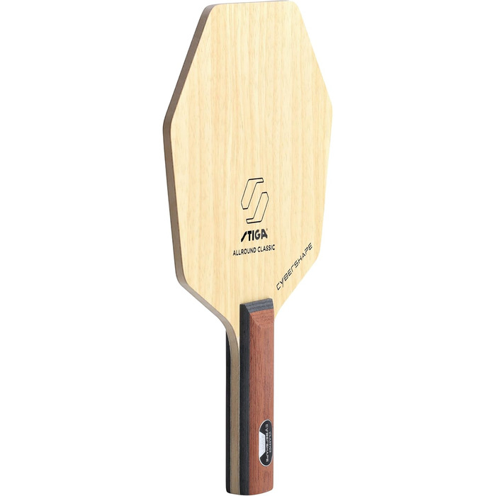 Настільна ракетка STIGA Allround Classic Cybershape, 5-шарова, легка, для атакуючої гри, зручною прямою ручкою
