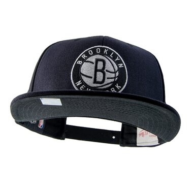 Кепка Mitchell & Ness NBA Flat Visor Snapback, унісекс, чорний/білий