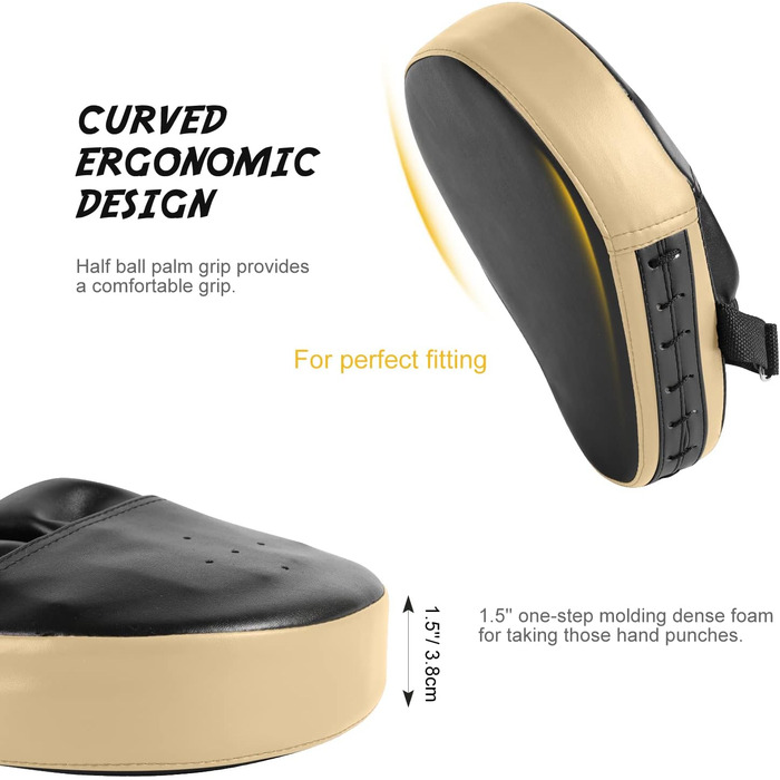 Набір рукавичок для боксу Odoland з PU-шкіри, 6oz, для боксерського мішка, боксу, кікбоксингу, тренувань, єдиноборств, тайського боксу (чорні)