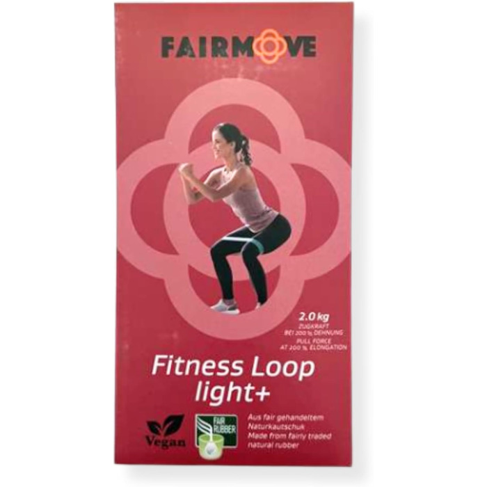 Еластичні стрічки FAIR Move для фітнесу та йоги, 100% натуральний латекс, 2 кг (червоний)