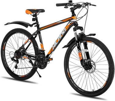 Гірський велосипед Hiland MTB 26/27,5 дюймів, алюмінієва рама, дискові гальма, спицеві колеса, для підлітків, чоловіків і жінок, одноколісний, білий/чорний