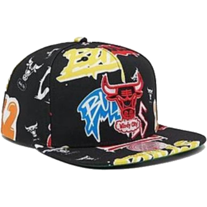 Кепка Mitchell & Ness Snapback Chicago Bulls з наліпками