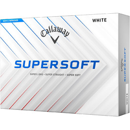 Гольф-м'яч Callaway Supersoft 2025 білий