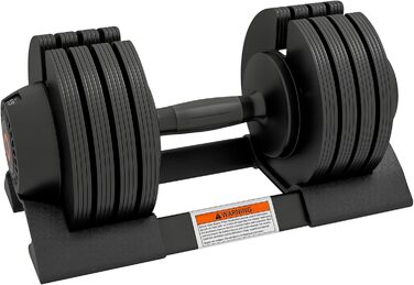 Регульовані гантелі SPORTNOW 3.5-20 кг / 7-24 кг з підставкою, неслизькі ручки, комплект гантелей з пластику для дому та фітнес-залу (24 кг)