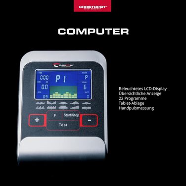 Велотренажер Christopeit Sport AL 2, 24 рівня, до 150 кг, магнітна система 9 кг, LCD-дисплей, сріблястий