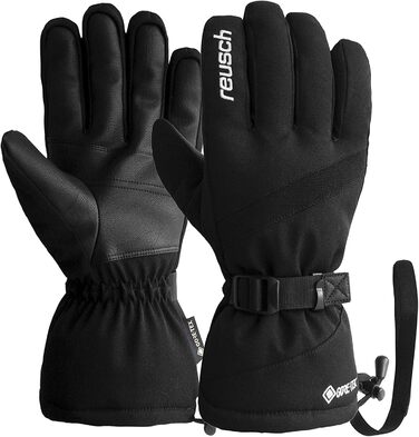 Чоловічі зимові рукавички Reusch GORE-TEX, водонепроникні, дихаючі, теплі, для гірських лиж, чорні-білі, розмір L