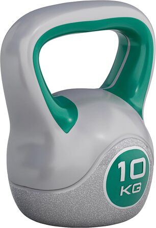 Kettlebell GORILLA SPORTS пластиковий 2–20 кг, набір 30 кг (8+10+12 кг), гиря для фітнесу та тренувань, окремо або в комплекті, з підставкою/без, для дому та спортзалу