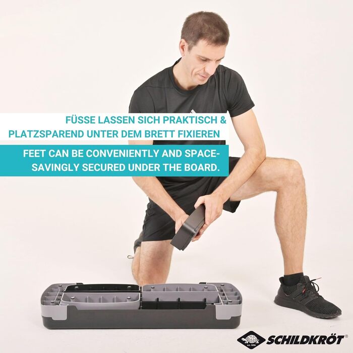 Аеробний степпер Schildkröt Fitness, 3-рівневе регулювання висоти, нековзка поверхня, гумові ніжки, навантаження до 150 кг, для дому