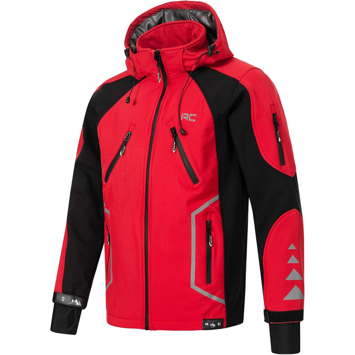 Чоловіча куртка Softshell Rock Creek Outdoor H-230 для активного відпочинку, червона, розмір S