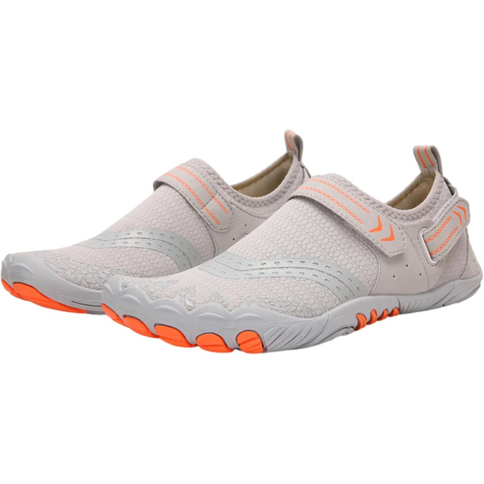 Водні черевики FANSU для дорослих, сірі, з клямкою, для плавання та відпочинку на пляжі, чоловічі та жіночі, швидковисихаючі, антиковзаючі