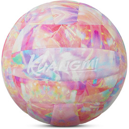 Волейбольний м'яч Kuangmi Weicher, розмір 5, для гри в приміщенні та на вулиці, спортивне тренування, пляжний м'яч для початківців, підлітків та дорослих