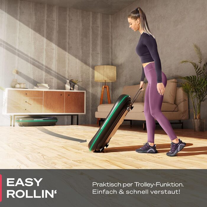 Платформа для вібрації Sportstech 4D Premium VP500 з LED-дисплеєм та Bluetooth | Для фітнесу та йоги вдома | Німецька якість