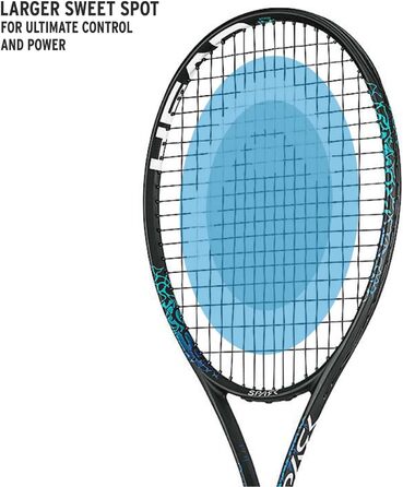 Тенісна ракетка HEAD MX Spark Pro для дорослих, розмір ручки 2, чорна