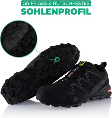 Черевики для піших прогулянок для жінок та чоловіків, трекінгові, туристичні, чорні та сірі, розмір 37 EU