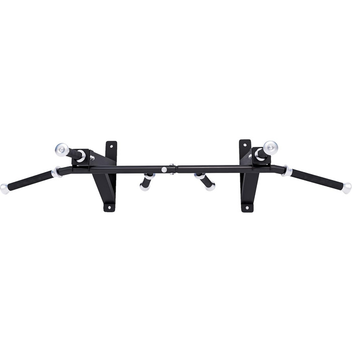 Турнік MAXXUS CHIN-UP PRO для стіни, сталевий, 124x35x61 см, до 150 кг, 6 гумових рукояток, багатохватний, для дому та вулиці, фітнес-тренування