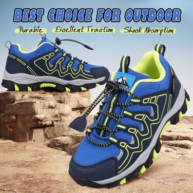 Дитячі кросівки UOVO для ходьби, бігу та активного відпочинку (водонепроникні, антиковзкі) – блакитний, жовтий, 28 EU