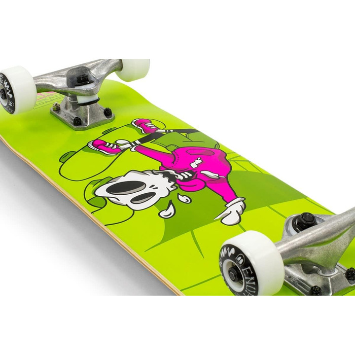 Скейтборд Enuff Skully Mini 7.75'' зелений, для дорослих, унісекс, повна комплектація