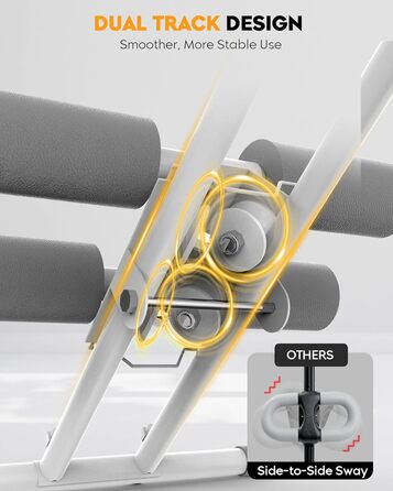 Тренування пресу GuuG: компактний тренажер для дому, для чоловіків та жінок, рожевий