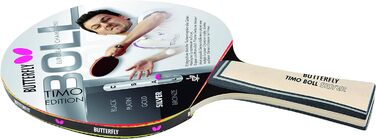 Настільна ракетка Butterfly Timo Boll Silver, ITTF, чорна-срібна