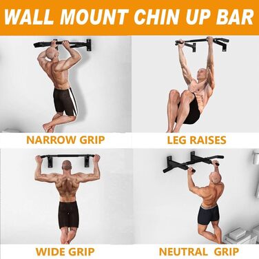 Стійка для підтягувань QZWGZ Bar Mount Heavy Duty - до 200 кг, регулювання висоти, нековзні ручки, для дому та спортзалу