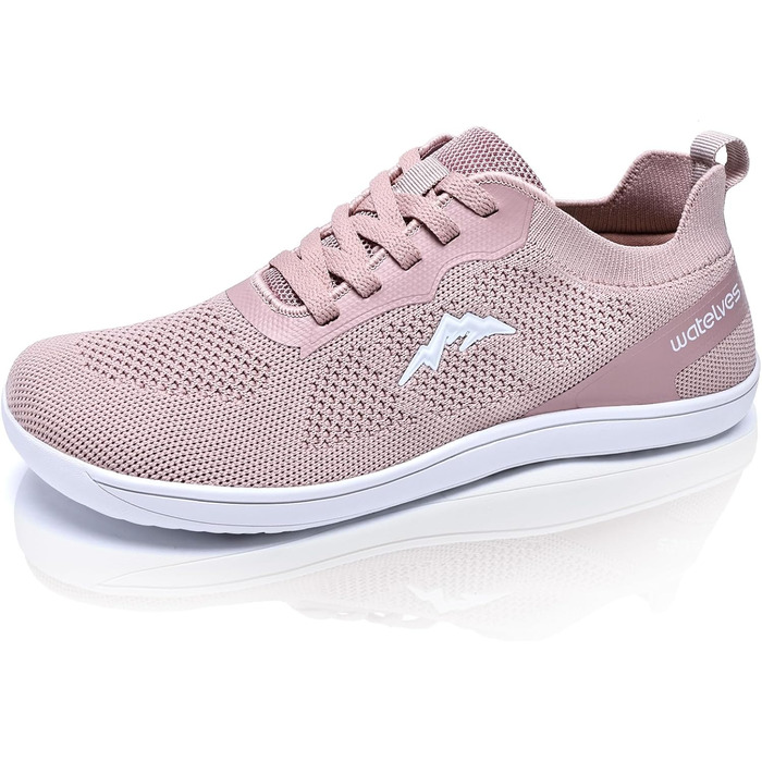 ВейтЛевс: Легкі кросівки для ходьби та тренувань без шкарпеток (40 EU, Рожевий)