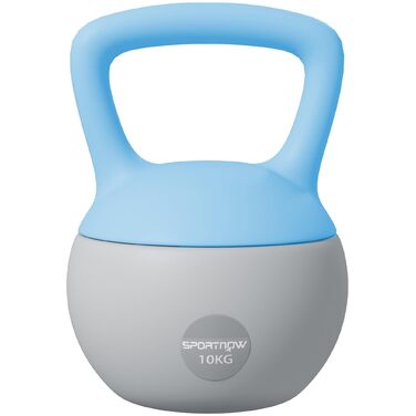 Гантель SportNOW Soft Kettlebell 10 кг з нековзним ручним захватом для тренувань у залі та дому