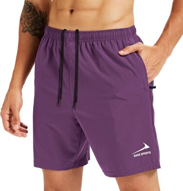 Шорти спортивні чоловічі з кишенею на блискавці – бавовна, дихаюча тканина, ідеальні для прогулянок, фітнесу та активного відпочинку (Л)