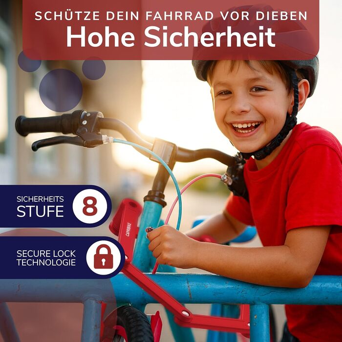 Надійне велозамок для велосипеда та електровелосипеда з рівнем захисту 10, 2 ключі, компактний, проста установка