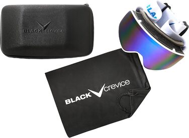 Лижна маска Black Crevice унісекс, біло-синя, універсальний розмір