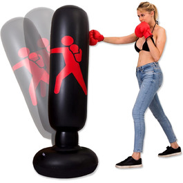 Надувний боксерський мішок Yuehuamech, самостійна підставка, для кікбоксингу, карате, тхеквондо, ММА, бодібілдингу