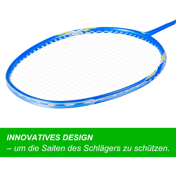 Набір для бадмінтону Graphit: ракетки з карбону, м'ячики, намотка, сумка (UP300)