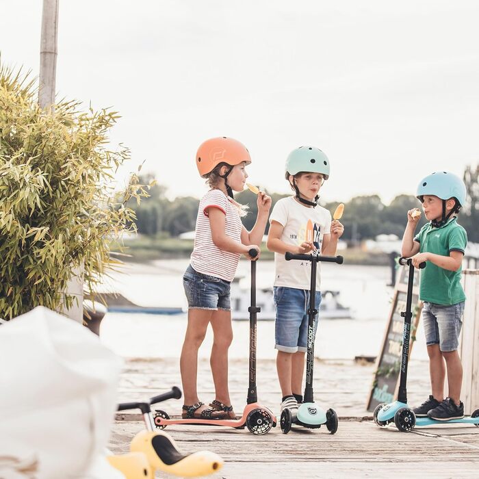 Дитячий самокат Scoot&Ride Highwaykick 3 LED, рожевий, підсвітка коліс