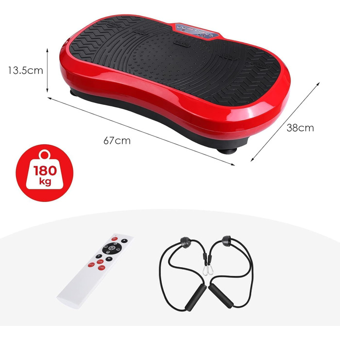 Вібраційна платформа LIFERUN з 120 рівнями інтенсивності та 10 програмами тренувань. Тиха, для дому, повне тіло, масаж, до 180 кг, з пультом та ременем.