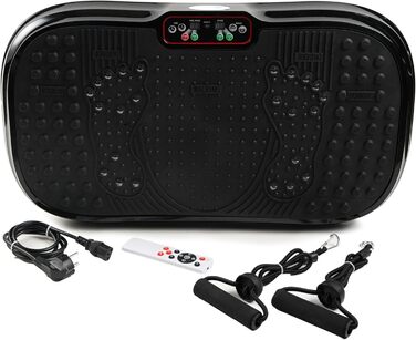 BX Fitness 3D вібраційна платформа для кардіо та силових тренувань, чорна