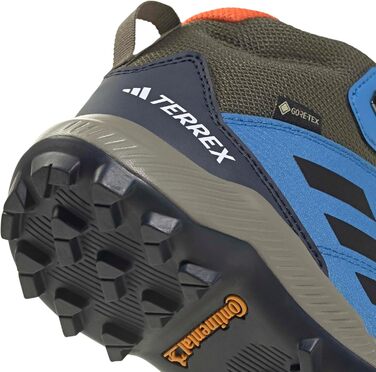 Дитячі трекінгові черевики Adidas Terrex Mid Gore-TEX для дітей (5.5 UK, Tent Green Core Black Ray Blue)