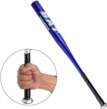 Алюмінієва біта для бейсболу 34 дюйми (86.4 см) багатоколірна, легка, для дорослих та молоді, сімейні ігри, блакитна