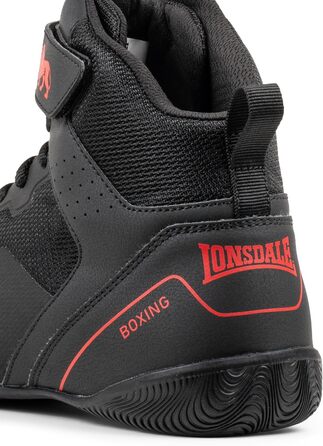 Боксерські боксерки Lonsdale Rufford біло-червоні (40 EU, чорний/червоний)