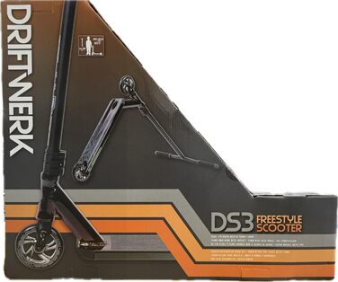 Трюковий самокат Driftwerk DS3 для дітей, фрістайл, чорний неохром
