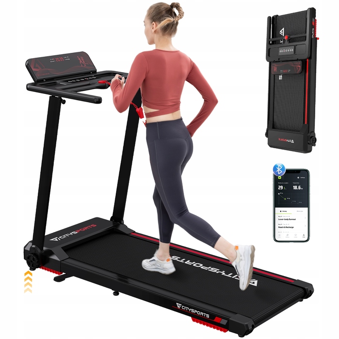 Електрична бігова доріжка CITYSPORTS PRO WP9CS3RED, до 120 кг