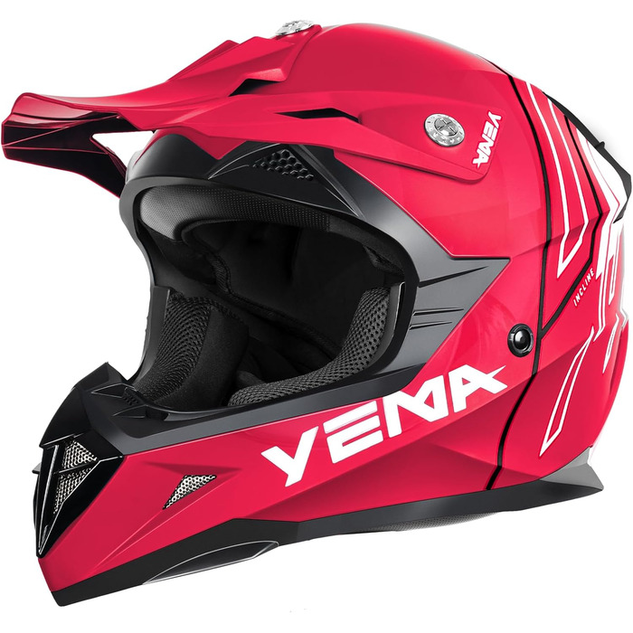 Мотошолом повнолицевий Yema YM-915 для даунхілу, ендуро, квадроциклів, MTB, BMX, сертифікат ECE, для дорослих, унісекс, розмір S, QR
