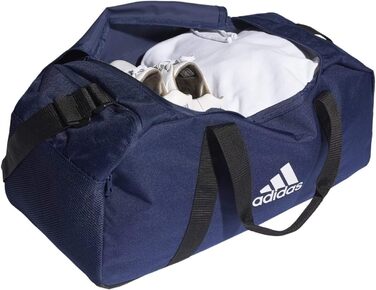 Сумка-дуфел adidas Tiro Primegreen унісекс, середня, темно-синя/чорна/біла, екологічний матеріал