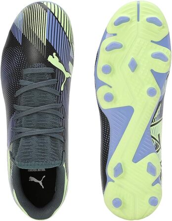 Дитячі футбольні черевики PUMA Unisex (38 EU, сірий, фіолетовий, білий)