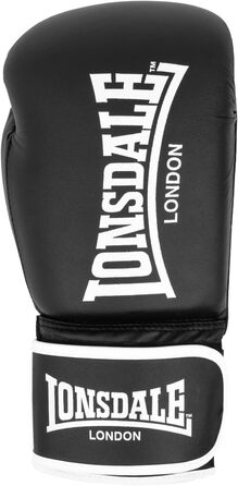Боксерські рукавички Lonsdale Ashdon 12 унцій, унісекс, чорні/білі
