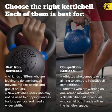Kettlebell Kings гиря з порошковим покриттям для жінок і чоловіків, довговічна сталева гиря
