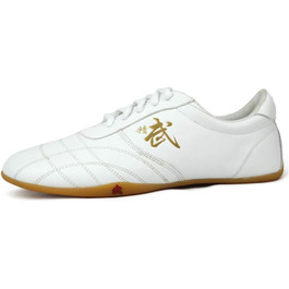 Жіноче взуття для Тай-Чи VIBLiSS: легкі шкіряні кросівки для карате, таеквондо, тай-чи та тренувань (39 EU, білий)