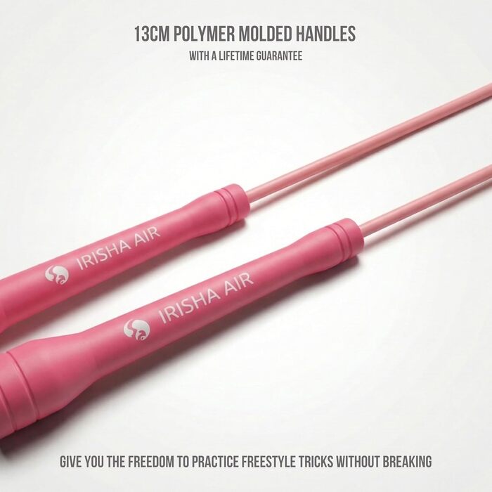 Професійний стрибковий канат Elevate Speed Rope MAX з міцного ПВХ та нейлоновим сердечником, 5 мм, до 3 метрів, колір Irisha Pink