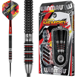 Дротики Winmau Steel Flo Hempel 25 г, сталь, 90% вольфрам, чорні