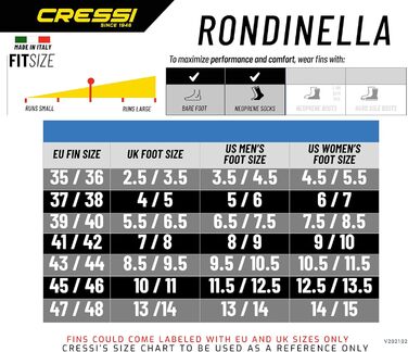 Набір для дайвінгу Cressi Rondinella 47/48 з сумкою, унісекс