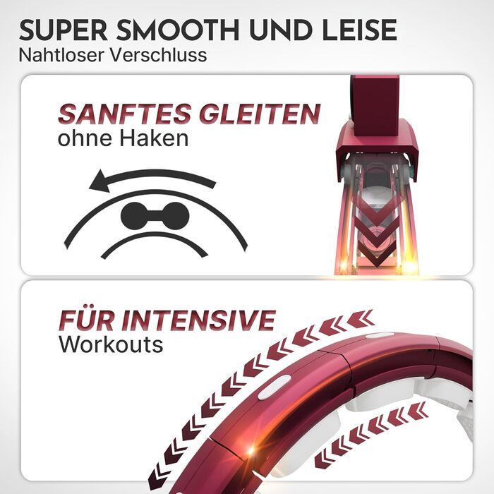 Розумний хулахуп Neolymp для схуднення та фітнесу, з лічильником калорій та відстеженням часу, регульований (29-40 см), колір Berry